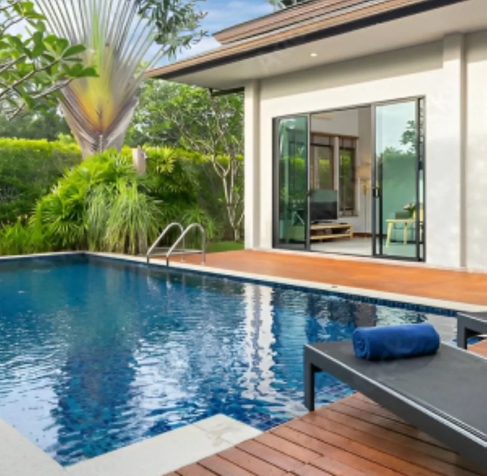 Crystal clear pool after service