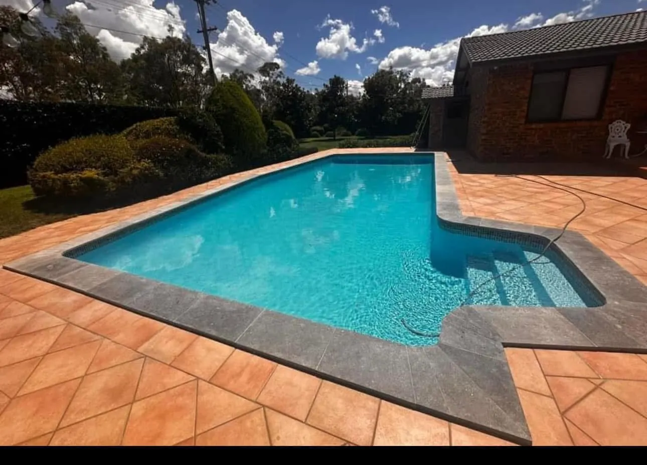 Pool maintenance work