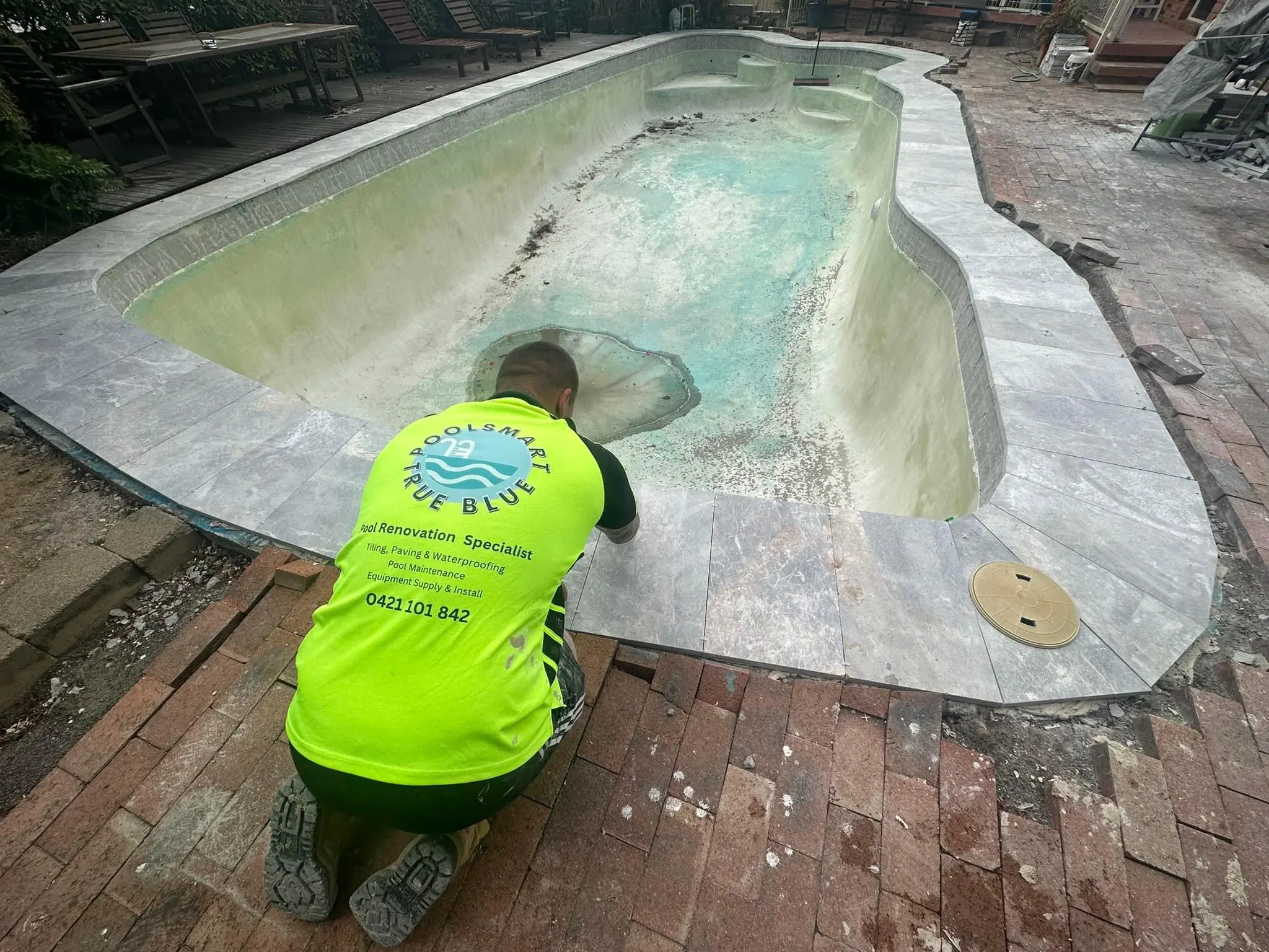 Backyard pool transformation
